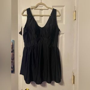 Black Bathing Suit Dress Plus Size